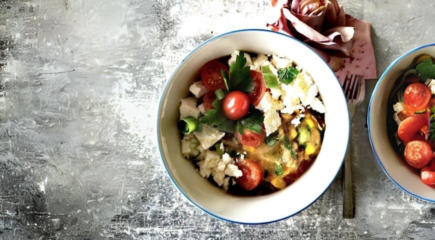 Polenta z pieczarkami